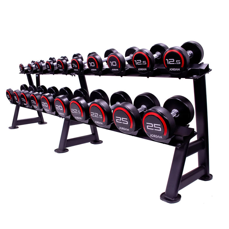 JORDAN | 12 Pair, 2 Tier Dumbell Rack
