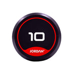 JORDAN | 1-10kg Rubber Dumbbell Set (10 Pairs)