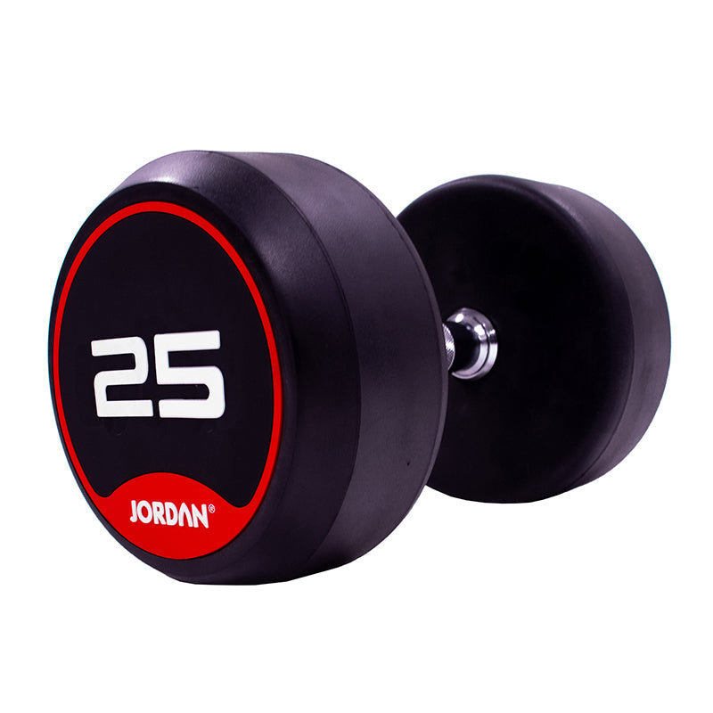 JORDAN | 2.5kg-25kg Rubber Dumbbell Set (10 Pairs)