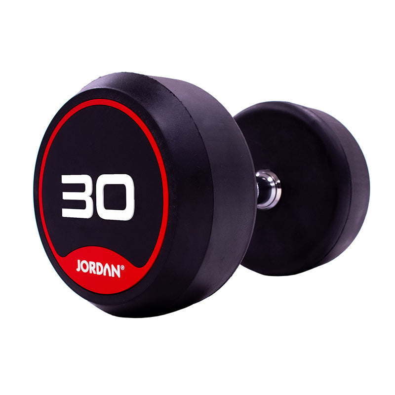 JORDAN | 2.5kg-30kg Rubber Dumbbell Set (12 Pairs)