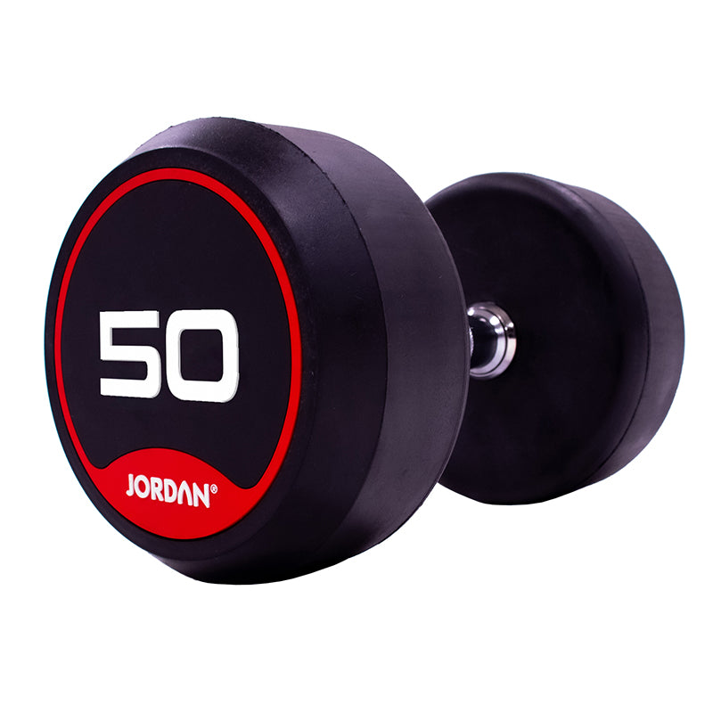 JORDAN | 2.5kg-50kg Rubber Dumbbell Set (20 Pairs)